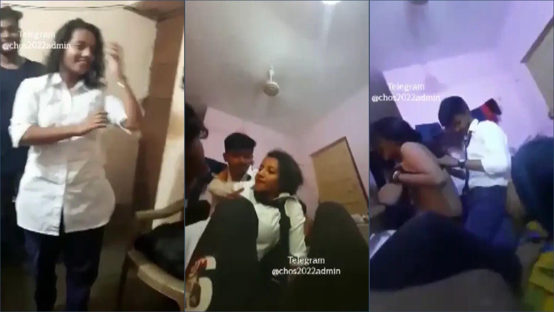 Drunk sexy college hostel Girl gangbang with friends hindi viralMMS